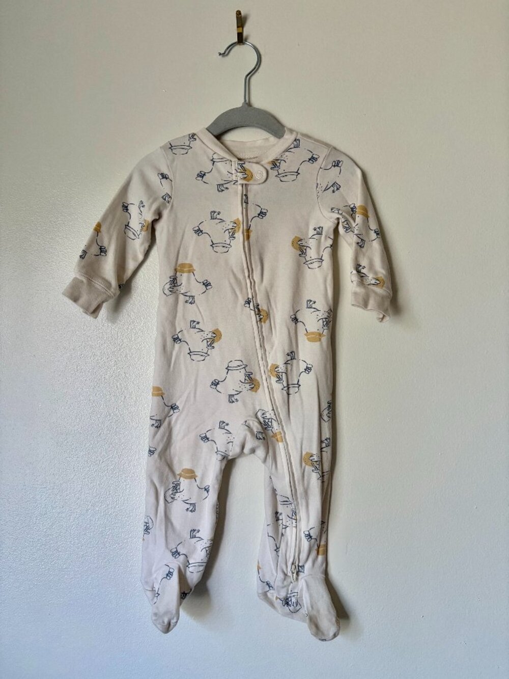 Baby Duck 2-way Zip Sleep & Play Pajamas